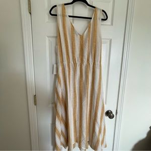 NWT ELOQUII striped midi dress